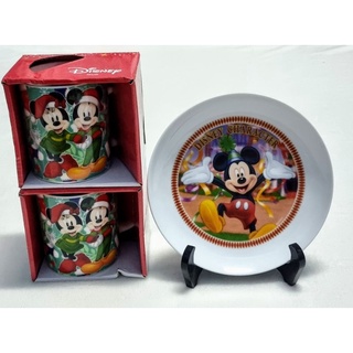 ชุดจานแก้วเซรามิค mickey disney