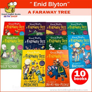 (ใช้โค้ดรับcoinคืน10%ได้) *พร้อมส่ง ชุดนิยายภาษาอังกฤษแนวผจญภัย  Enid Blyton A Faraway Tree Adventure Collection 10 Books