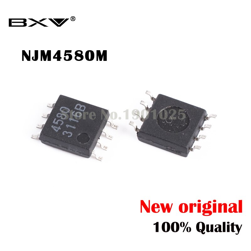 50 ชิ้น NJM4580M SOP-8 4580M SOP SMD ใหม่