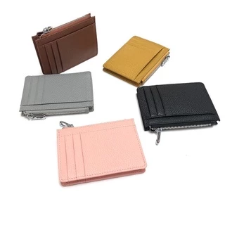 รุ่นขยายได้ กระเป๋าบัตรหนังแท้ 30 สี W017