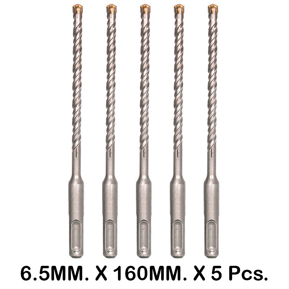 🙏ชุด 5 ชิ้น🙏ดอกสว่านโรตารี่ ดอกเจาะปูน ขนาด 5 มม.-16 มม. 5X Rotary Hammer Drill Bit 5mm-16mm.🎈THE TOOLS🎈