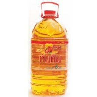 The cheapest price✅  ทับทิม น้ำมันปาล์ม ขนาด 6ลิตร/แกลลอน TUBTIM PALM OIL High quality อาหารและเครื่องดื่ม