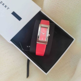 👑ผ่อน0%~แท้100%👑 DKNY Downtown Two-Hand Red Dial Ladies Watch NY2880