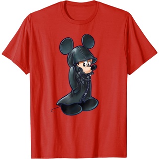 เสื้อยืดแขนสั้นลําลอง คอกลม พิมพ์ลาย Disney Kingdom Hearts King Mickey สไตล์คลาสสิก สําหรับผู้ชาย