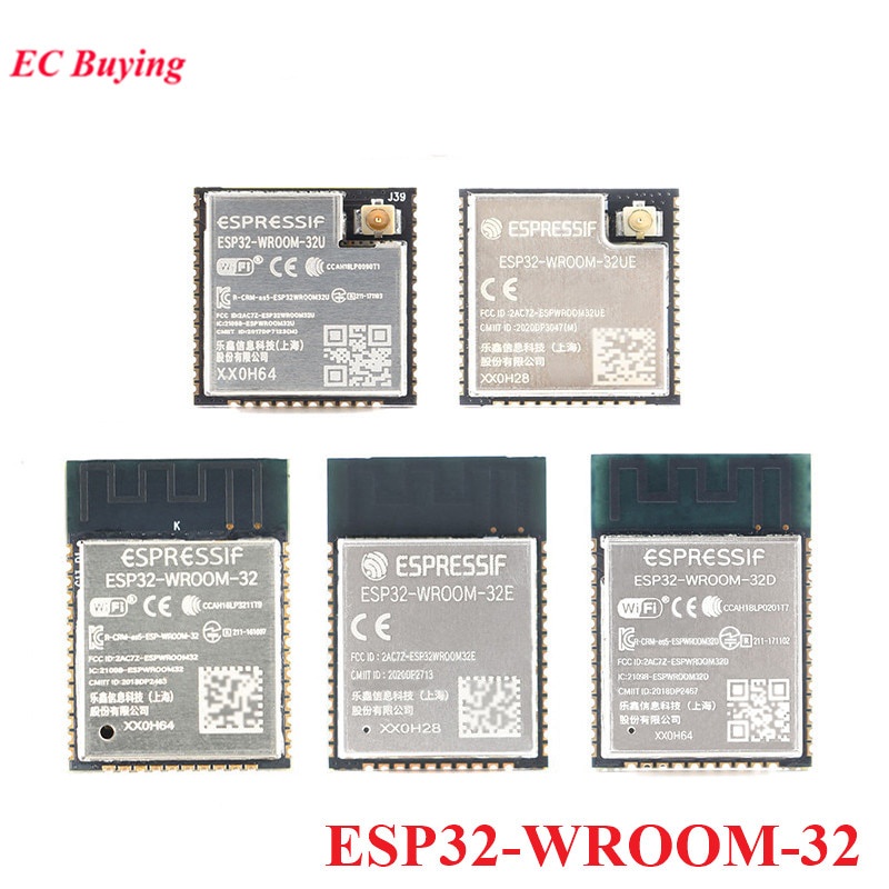 Esp32-wroom-32 ESP32 WROOM ESP-32 4MB 8MB 16MB โมดูลไวไฟไร้สาย BLE MCU ESP32-WROOM-32 -32UE -32U -32