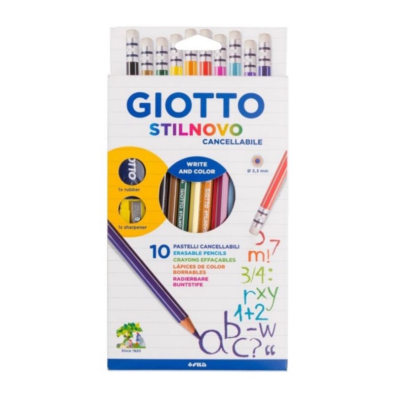 Giotto Stilnvo ดินสอสีลบได้ 10 สี
