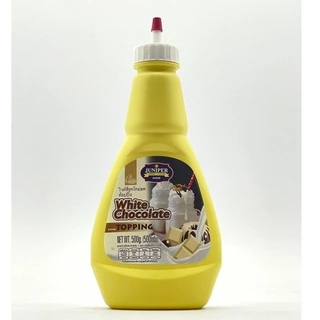 New Size Juniper White ChocolateTopping500 g.(จูนิเปอร์ ไวท์ช็อกโกแลต ท็อปปิ้ง500 กรัม)**จำกัดการสั่งซื้อ12ขวด/ออเดอร์