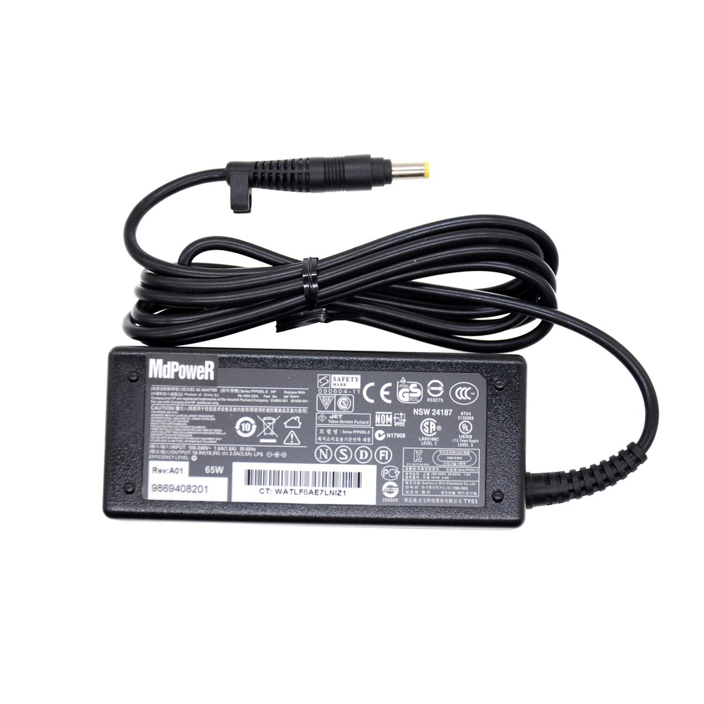 18.5V 3.5A AC อะแดปเตอร์แล็ปท็อปสําหรับ HP NC6120 NC6220 NW8000 NX5000 NX6110 NX6120 NX6130 NX9030 N