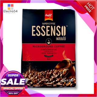 ซุปเปอร์ คอฟฟี่ กาแฟเอสเซนโซ่ 3อิน1 22 กรัม x 25 ซองกาแฟและครีมเทียมSuper Coffee Essenso 3 in 1 Microground Coffee 22g x