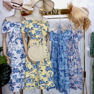 Maxidress พร้อมสายผูกเอว