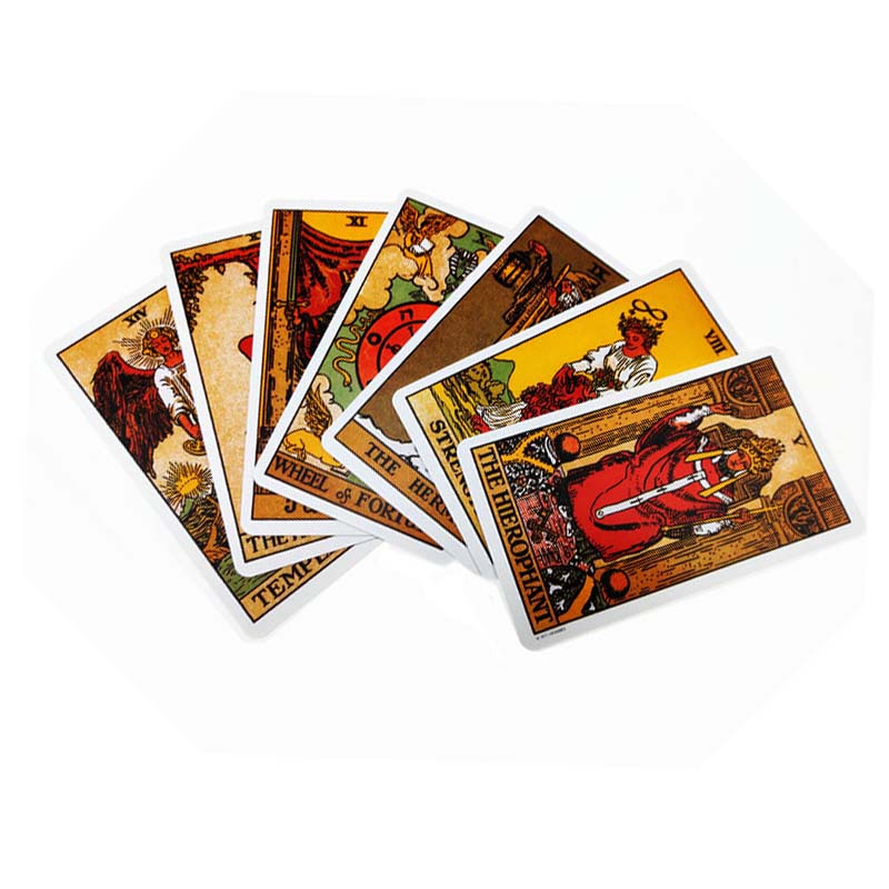 แผ่นภาษาอังกฤษ The Original Rider Waite Tarot 78 แผ่นสําหรับติดรถยนต์ #4
