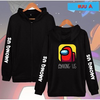 🧛🏻‍♀️🕹เสื้อฮู้ดกันหนาว Zipper Hoodie เกมส์ Among Us (ผ้าฝ้าย Cotton)💯