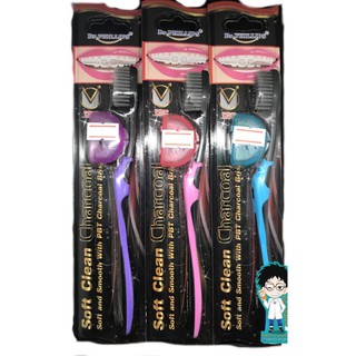 Dr.PHILLIPS Soft Clean Charcoal แปรงจัดฟัน รุ่นซอฟท์คลีนชาร์โคล คละสี