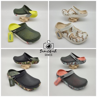 พร้อมส่ง !!! รองเท้าลำลองแฟชั่น สไตล์ Crocs LiteRide Clog ลายกราฟฟิก (Unisex)