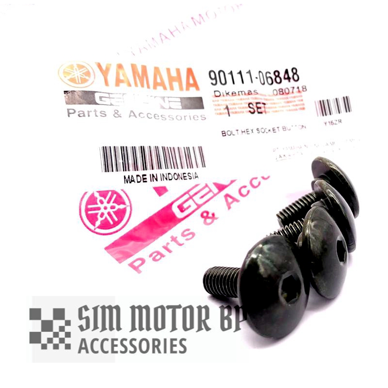 Y15ZR REAR FENDER SCREW SET (4BIJI) YAMAHA EKOR BOLT HEX SOCKET BUTTON SKRu