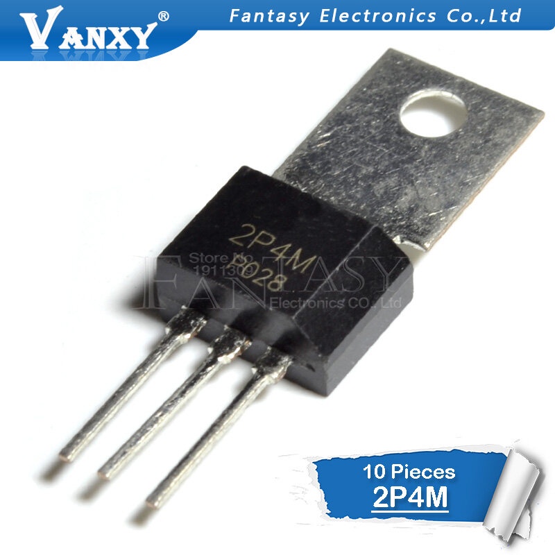 10PCS 2P4M TO-202 TO202 ทาง SCR thyrers 2A 500V ใหม่และ