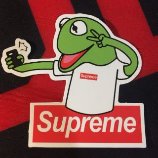 พร้อมส่ง สติ๊กเกอร์ กบ kami x supreme 🐸