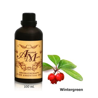 Aroma&amp;More  Wintergreen Essential oil 100% น้ำมันหอมระเหยวินเทอร์ กรีน ระกำ100%, China 100ML