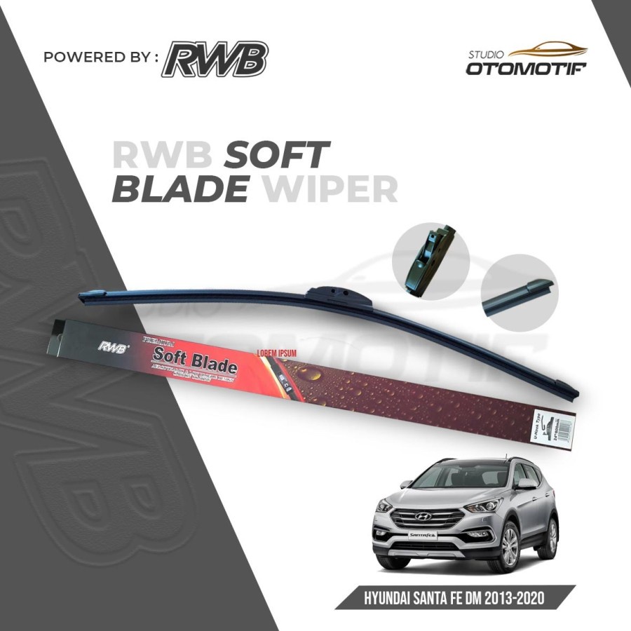 RWB S52 - WIPER SANTA FE DM 2013-2020 SOFT FRAMELESS WIPER WINDSHIELD