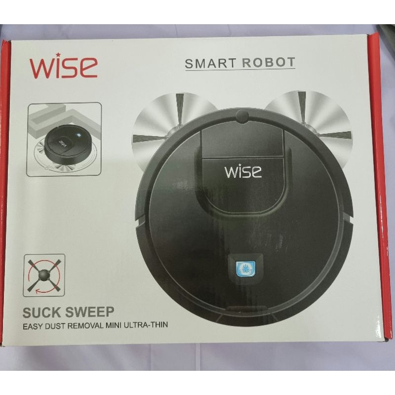 WISE Smart Robot สีดำ ใหม่ หุ่นยนต์ดูดฝุ่นไร้สาย(ขายแล้วค่ะ)