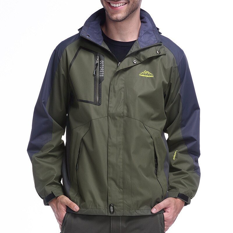 Plus ขนาด 6xl 7xl 8xl 9xl ผู้ชายs แจ็คเก็ตฤดูใบไม้ผลิฤดูใบไม้ร่วง Hoodie กันน้ํา Windproof แจ็คเก็ตเ