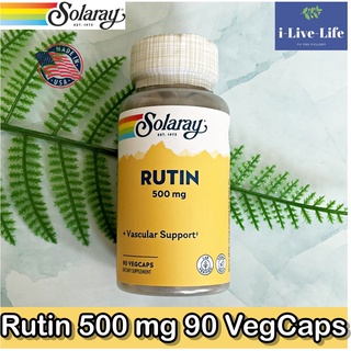 รูทิน Rutin 500 mg 90 VegCaps - Solaray รูติน