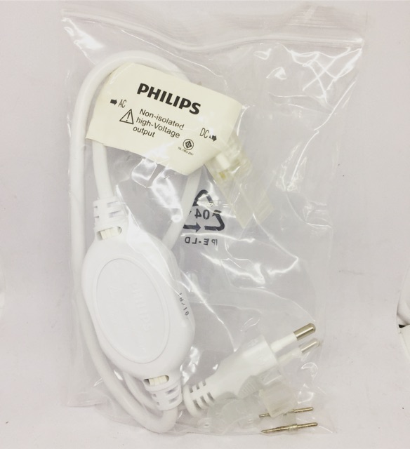 PHILIPS ปลั๊กเสียบไฟสายยาง หัวจ่ายไฟ  LED 220V รุ่น 31087