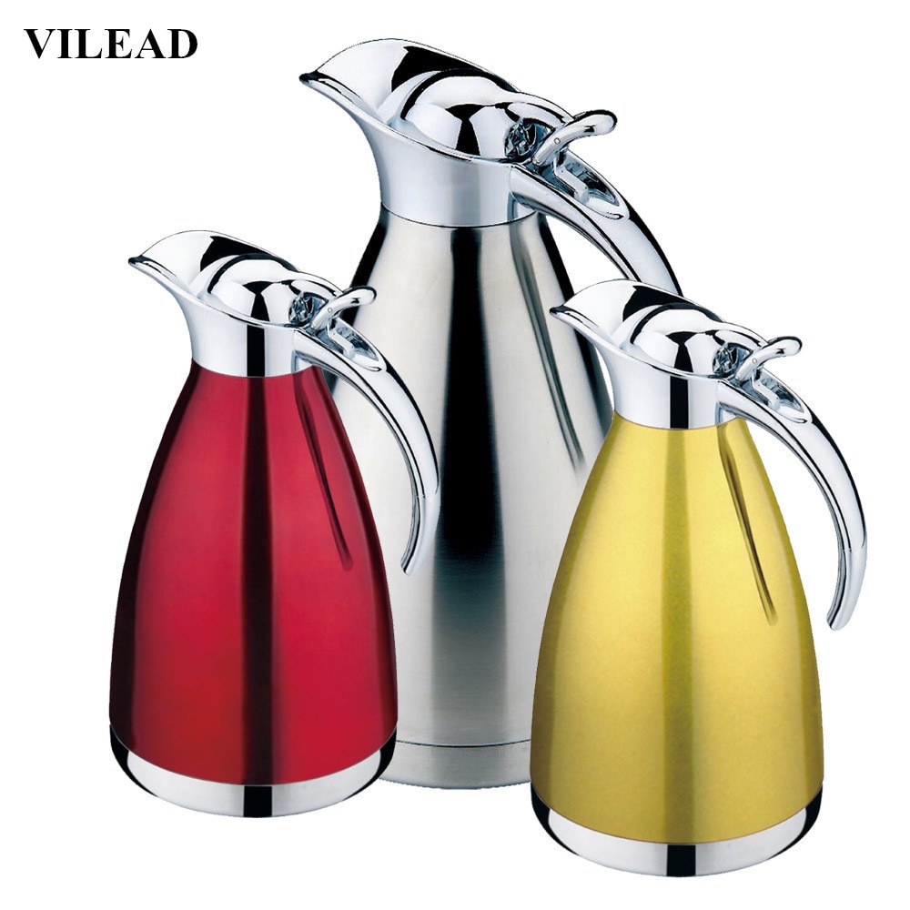 Please COD VILEAD Stainless Steel Coffee Thermos Mug Grip Teapot Vacuum
