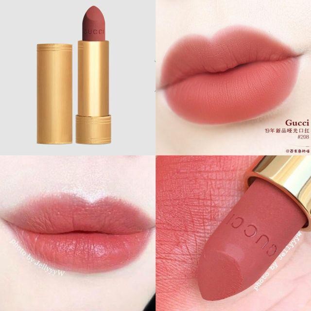 gucci matte lipstick 208