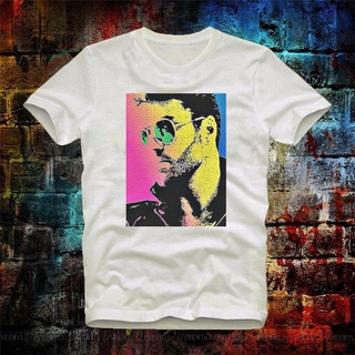 [S-5XL] เสื้อยืดคอกลม ผ้าฝ้าย พิมพ์ลายโปสเตอร์ George Michael Music Star Pop GDF21A3 UY32ER41646