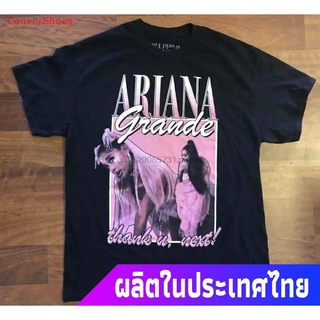 ConverShoes เสื้อยืดแขนสั้น เสื้อยืดลายกราฟฟิก Ariana Grande Thank U NEXT Short sleeve T-shirts