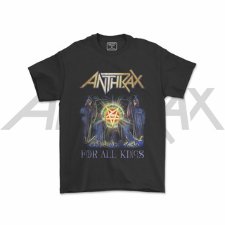 คอลูกเรือเสื้อยืดคอกลมAnthrax เสื้อยืด / ANTHRAX BAND Clothing / METAL ROCK BAND Clothing / V2ผ้าฝ้ายแท้