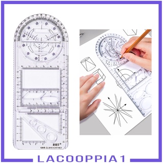 [LACOOPPIA1] Multifunctional Drawing Ruler Angle Measuring Template Tool