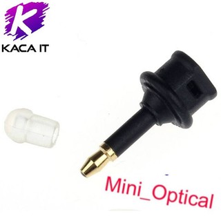 หัวแปลง Mini Optical Jack to SLINK to 3.5mm Plug S/PDIF Digital Optical Audio Fiber Optic Adapter (Black)