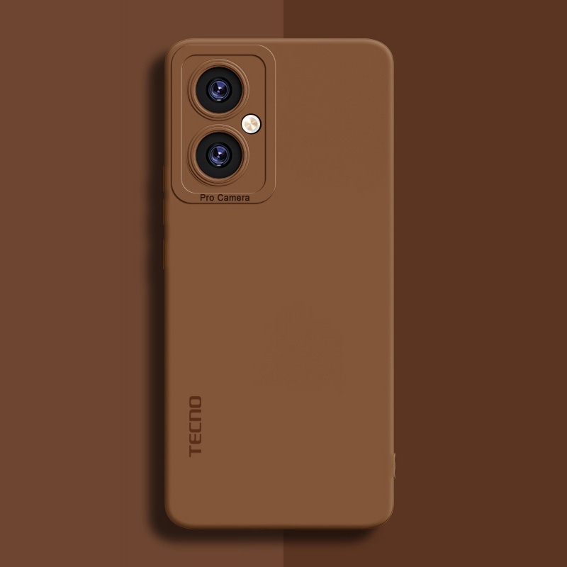 ของแท้ เคสโทรศัพท์มือถือ ซิลิโคนนิ่ม กันกระแทก สีพื้น สําหรับ TECNO CAMON 19 Pro 5G 18P 18T 18 Premier NEO 20 4G