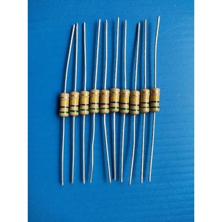 R.รีซีสเตอร์ 1/2W 500 K ตัวต้านทาน (แพ็ค 10 ตัว)