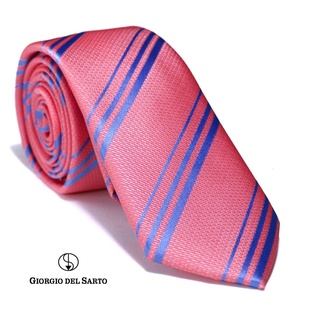 Giorgio Del Sarto Necktie Size Slim Orange เนคไทสีส้มลายริ้วไซส์เล็ก