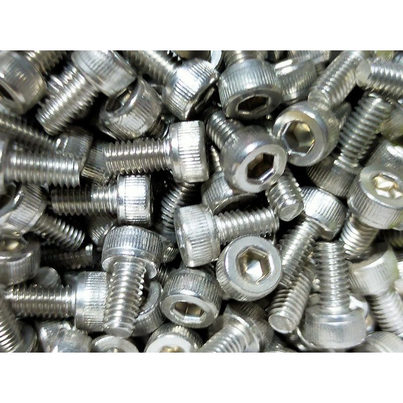 น็อตหัวจมหกเหลี่ยมสแตนเลส hex socket head cap screw m5 10mm.-40mm.