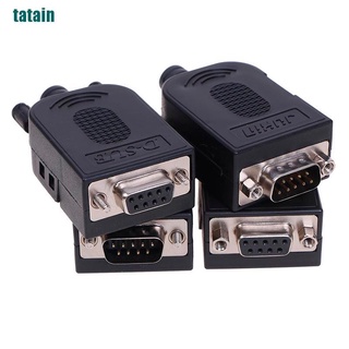 [Tatain] Db9 อุปกรณ์เชื่อมต่อ Male Female 9 Pin Plug Wire Sleeve Rs232 Rs485 อุปกรณ์เชื่อมต่อสําหรับใช้ในบ้าน Gblu