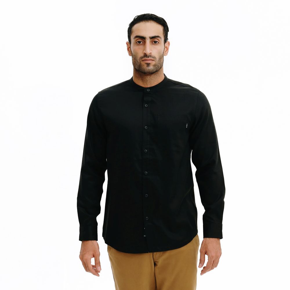 KEMEJA EIGER 1989 ORIGINAL MENS LONG-SLEEVED SHIRT TAKAN SHIRT 2.0 - สีดํา