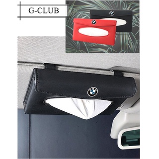 G-club ที่ใส่กล่องทิชชู่ในรถยนต์ หนัง PU อุปกรณ์เสริม สําหรับ BMW