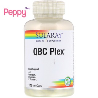 Solaray QBC Plex 120 VegCaps เควอซิติน และโบรมีเลน ช่วยต้านการอักเสบ เสริมภูมิคุ้มกัน และลดอาการภูมิแพ้ (120 เวจจี้แคปซู