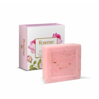 สบู่กุหลาบ สบู่สำหรับล้างหน้า แบรนด์ ROSENSE care soap with rose leaf  ขนาด 100 กรัม สินค้าจากประเทศตุรกี (พร้อมจัดส่ง)