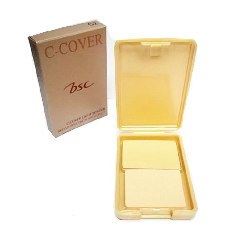 แป้ง BSC C- OVER LIGHT POWDER BROAD SPECTRUM SPF 25PA+++. ขนาดทดลอง 2.9กรัม  จิ๋ว เล็กมาก พกพา ใช้ได