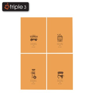 Triple3 สมุดปกอ่อน 24 แผ่น (NOTEBOOK) 1 เล่ม