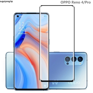 ฟิล์มกระจกนิรภัยกันรอยหน้าจอ แบบเต็มจอ สําหรับ OPPO Reno 4 Pro 4Pro