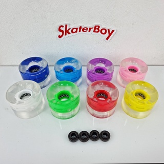 [0316] ล้อสเก็ตบอร์ด มีไฟ ขนาด 60x45mm 78A พร้อม magnetic spacer หลายสี longboard surf skateboard