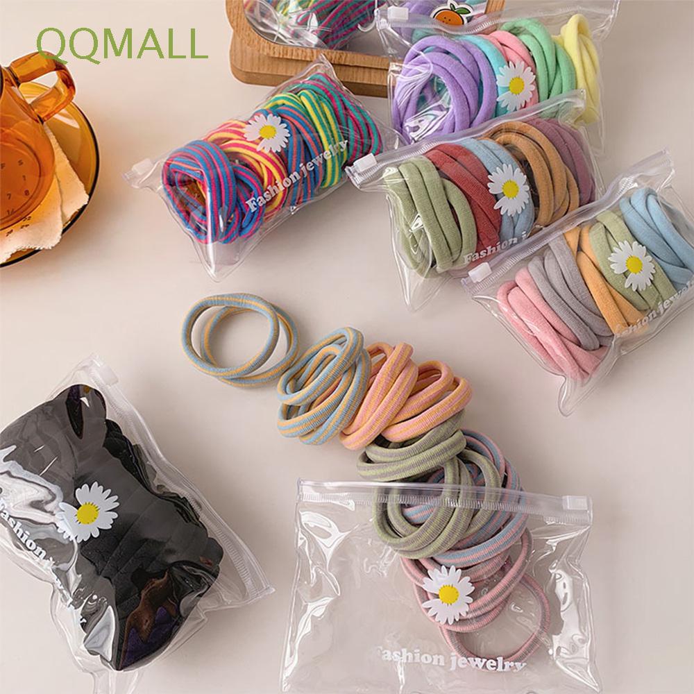 Qqmall ยางรัดผมแบบยืดหยุ่นสําหรับผู้หญิง