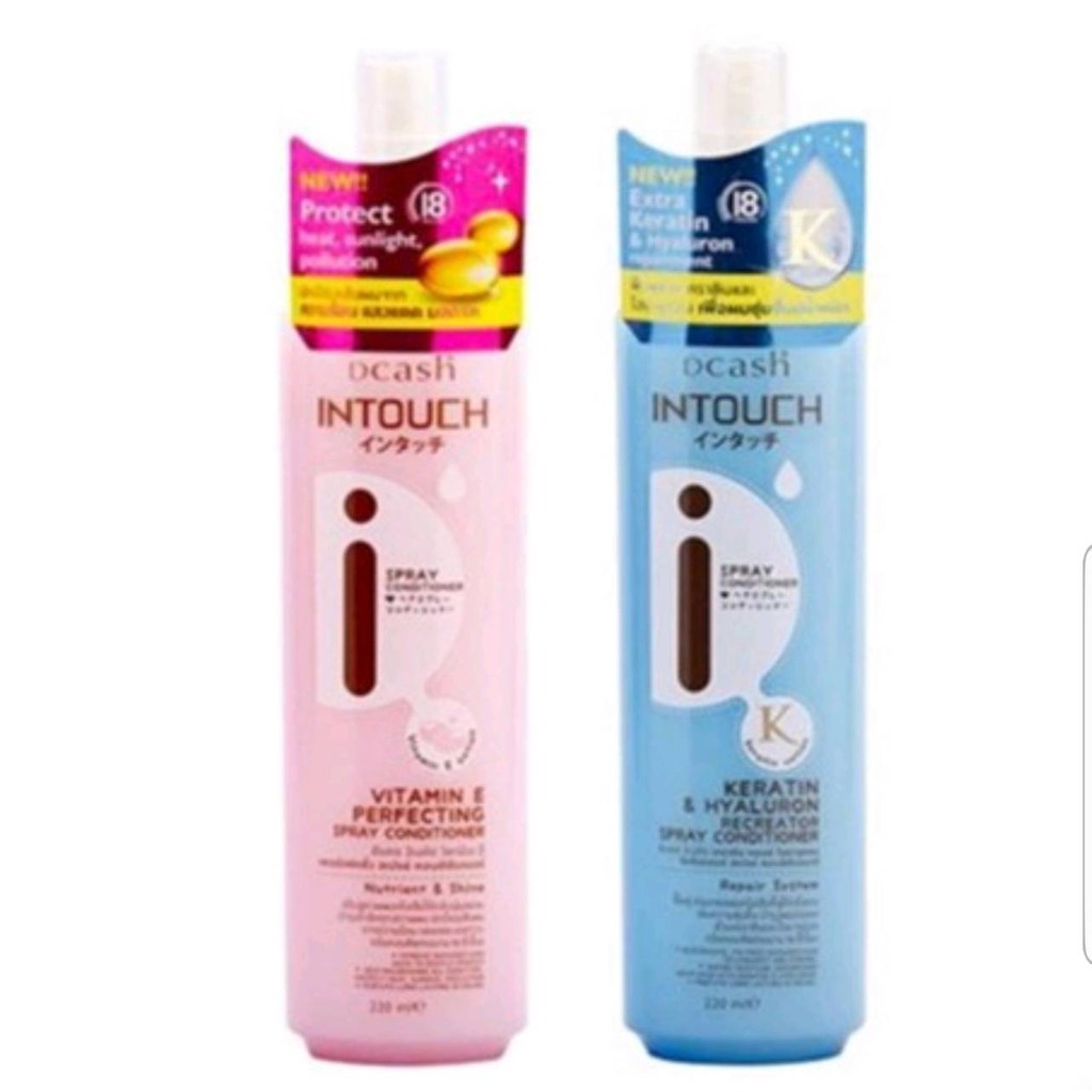 ดีแคช อินทัชเคราติน สเปรย์ คอนดิชันเนอร์  220 กรัม Dcash Intouch  Spray