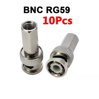 [พร้อมส่ง] อะแดปเตอร์เชื่อมต่อสายโคแอ็กเชียล BNC RG59 F Head Male เป็น Hexagonal Threaded สําหรับกล้องวงจรปิด 10 ชิ้น